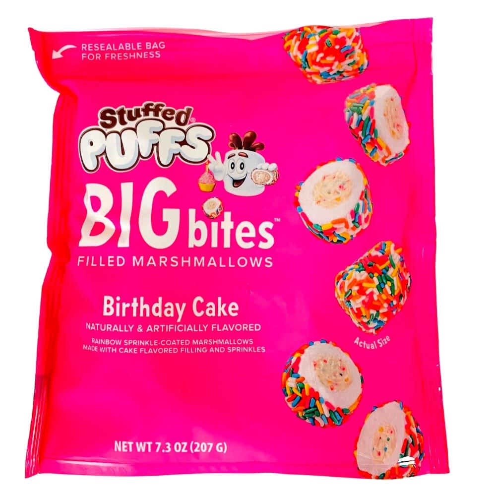 Stuffed Puffs Filled Marshmallows - Birthday Cake - 7.3oz