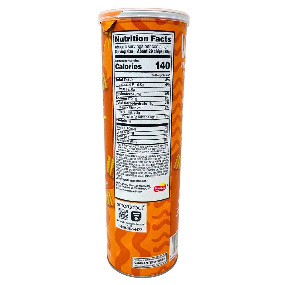 Sunchips Mini Harvest Cheddar Canister - 3.75oz - Snacks from Sunchips - Nutrition Facts - Ingredients