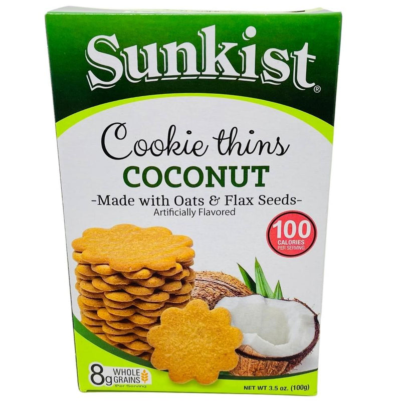 Sunkist Cookie Thins Coconut - 100g