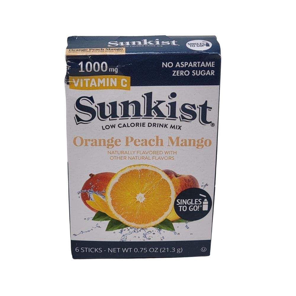 Sunkist Singles To Go Orange Peach Mango - .75oz | Candy Funhouse ...