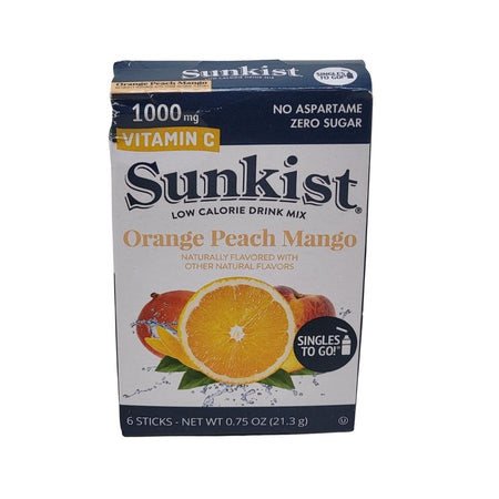 Sunkist Singles To Go Orange Peach Mango - .75oz Candy Funhouse Online Candy Shop