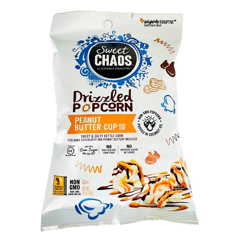Sweet Chaos Drizzled Popcorn Peanut Butter Cup - 1.5oz