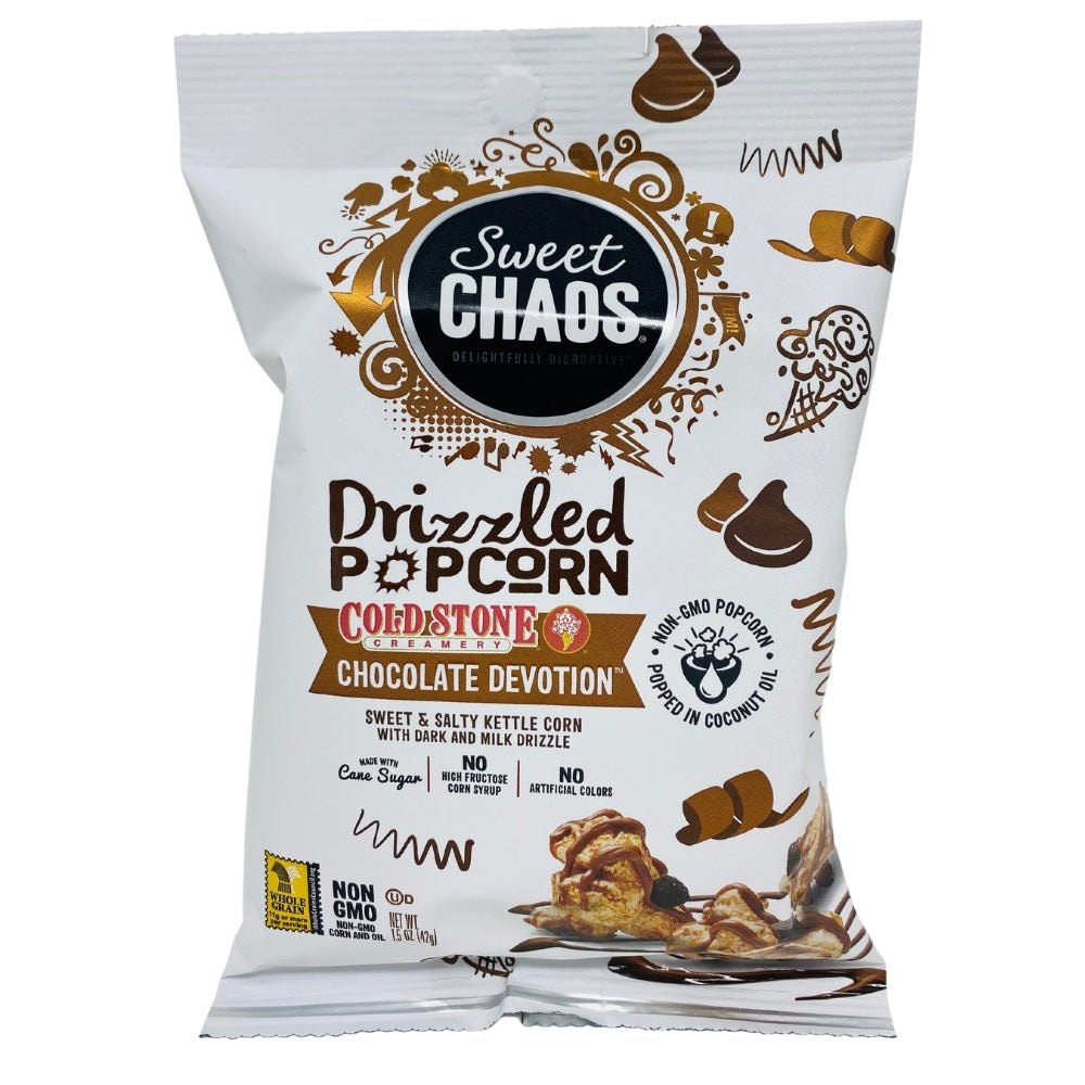 Sweet Chaos Drizzled Popcorn Cold Stone Chocolate Devotion - 1.5oz