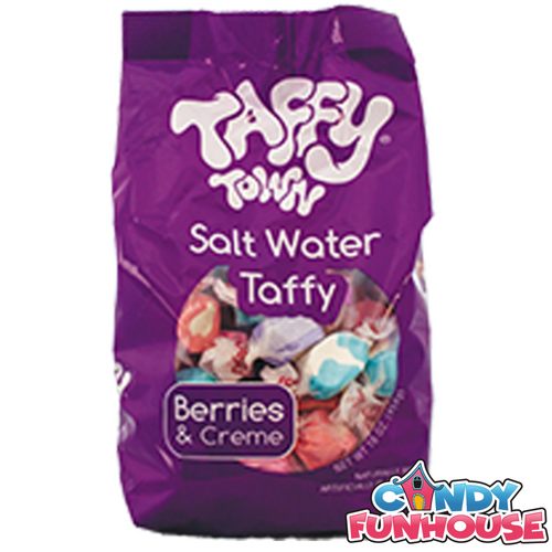 Taffy Town Salt Water Taffy Berries And Creme - Retro Candy
