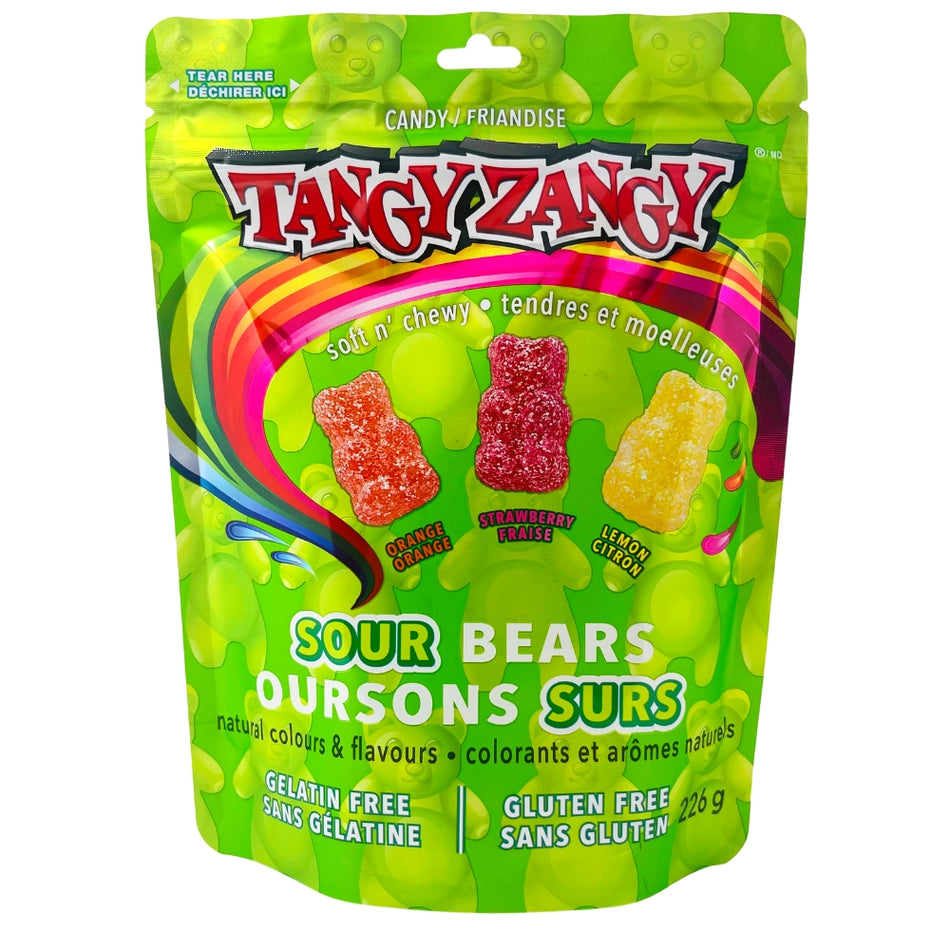 Tangy Zangy Sour Bears Candy - 226g