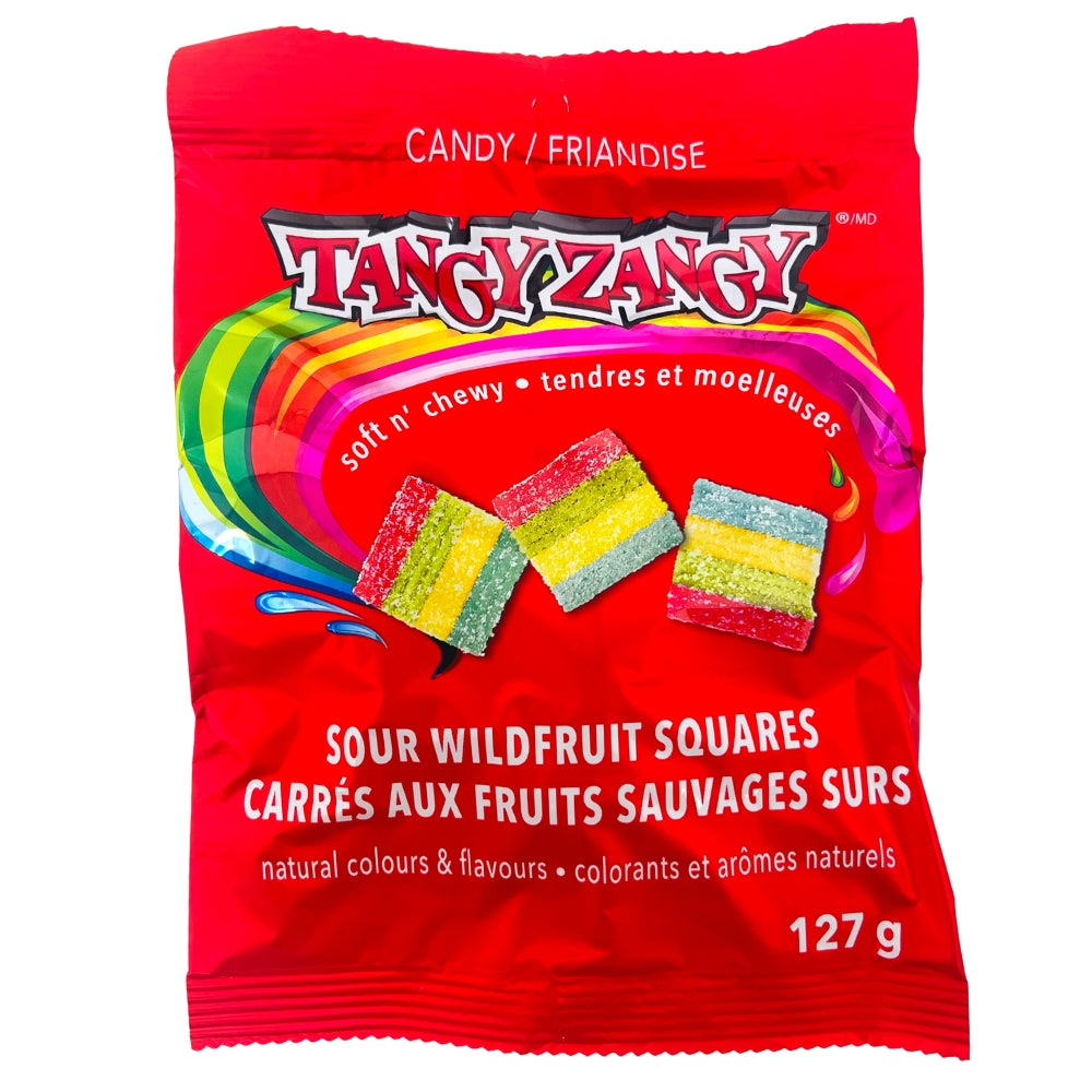 Tangy Zangy Sour Wild Fruit Squares 127g
