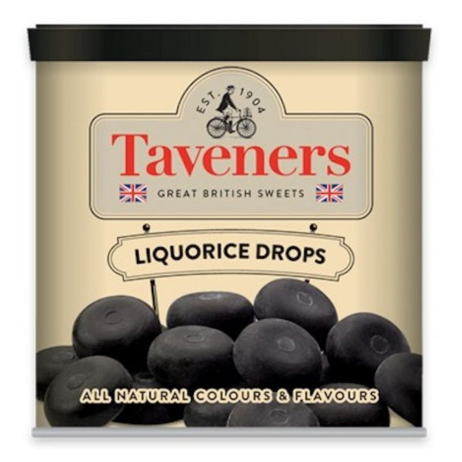 Taveners Licorice Drops British Candy | Candy Funhouse