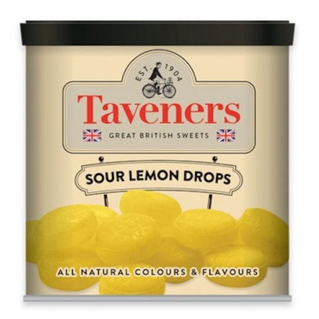 Taveners Sour Lemon Drops British Candy-Candy Funhouse