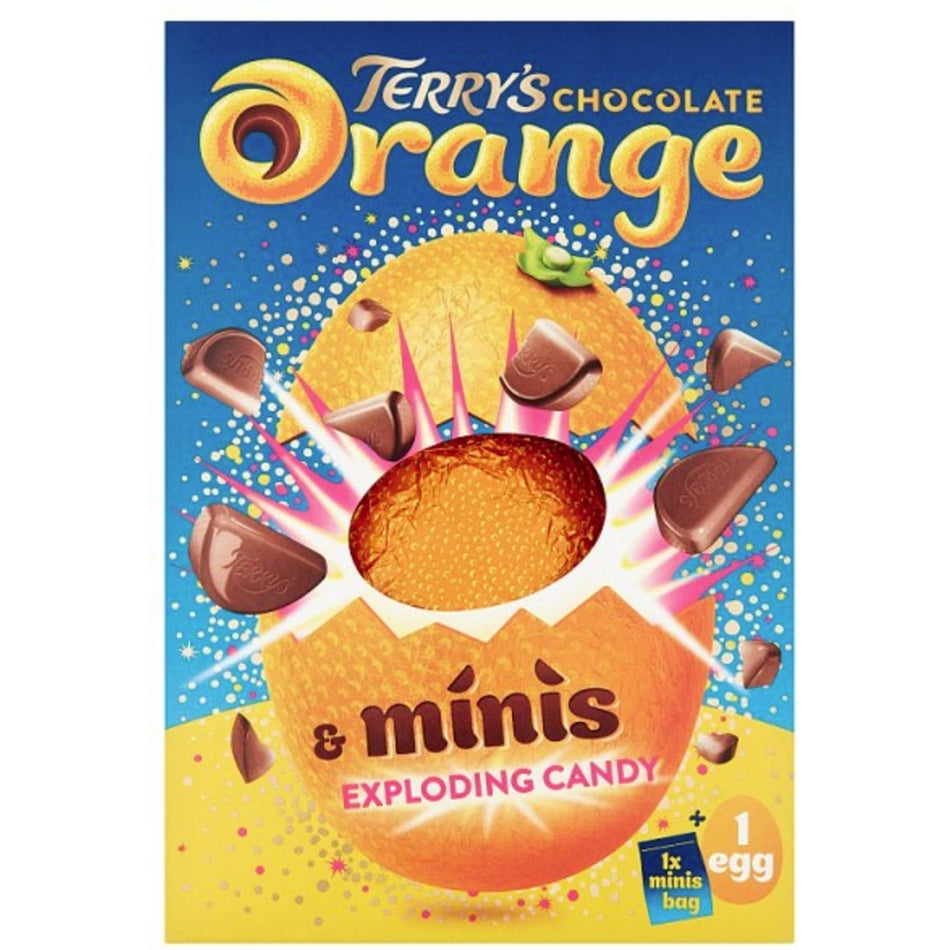 Terry’s Chocolate Orange Popping Candy Chocolate Egg - 250g