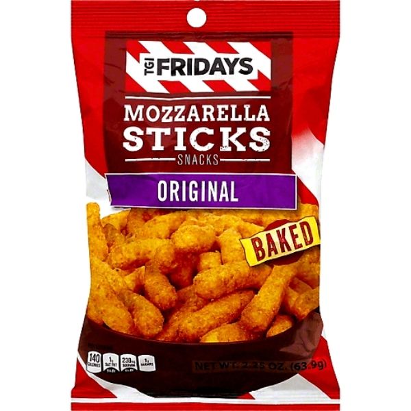 TGI Fridays Mozzarella Sticks Baked Snacks - 3.5oz Candy Funhouse Canada