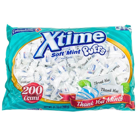 Thank You Xtime Soft Mint Puffs 200 Pieces - 900g