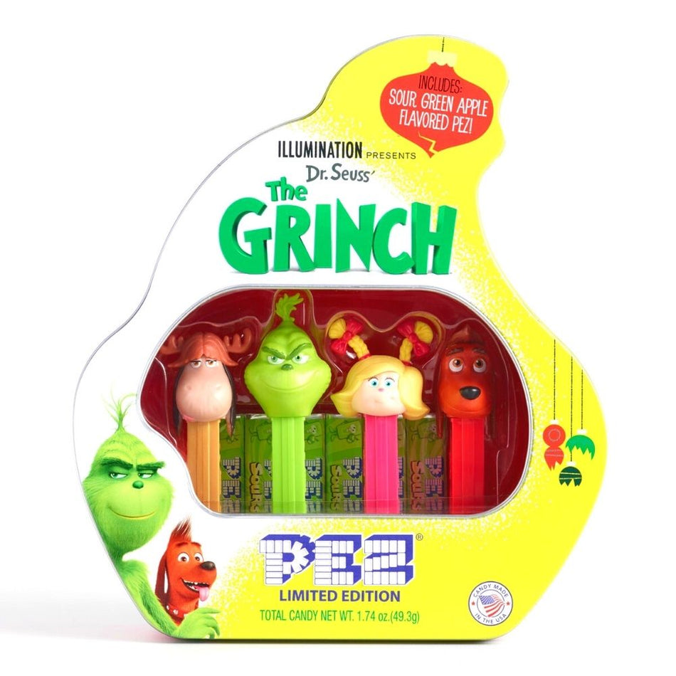 The Grinch Pez Limited Edition Tin Gift Set - 1.74oz Candy Funhouse Canada