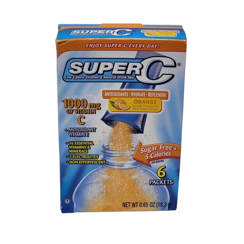 Super C Singles To Go Orange - .65oz candy Funhouse Online Candy Shop