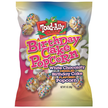 Toad-Ally Snax Birthday Cake Popcorn 3 oz