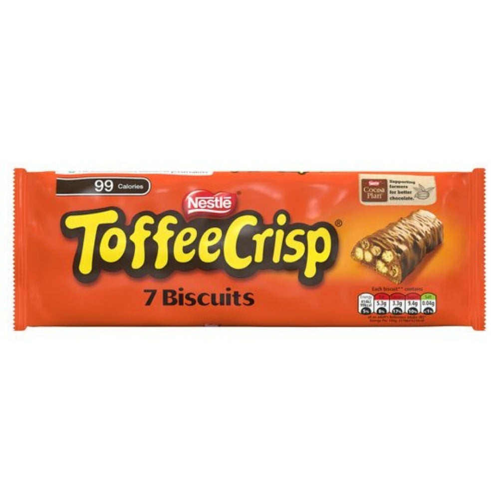 Toffee Crisp Chocolate Biscuits  7 Pack-British Snack