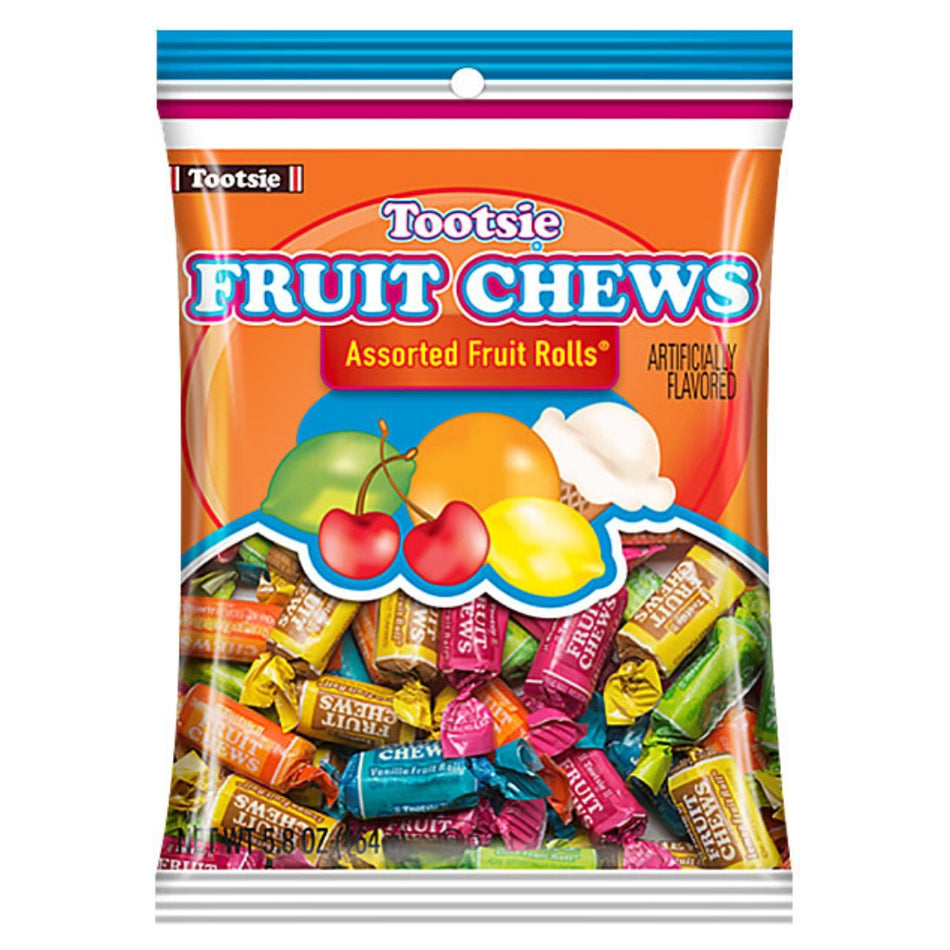 Tootsie Fruit Chews Peg Bag - 119g