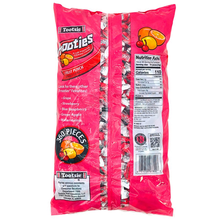 Tootsie Roll Frooties Fruit Punch Candy - Nutrition Facts