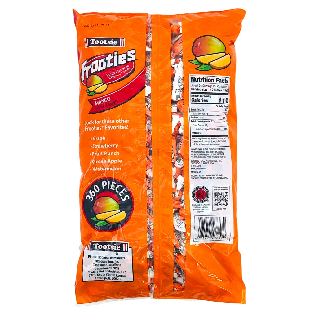 Tootsie Roll Frooties Mango Candy - Nutrition Facts