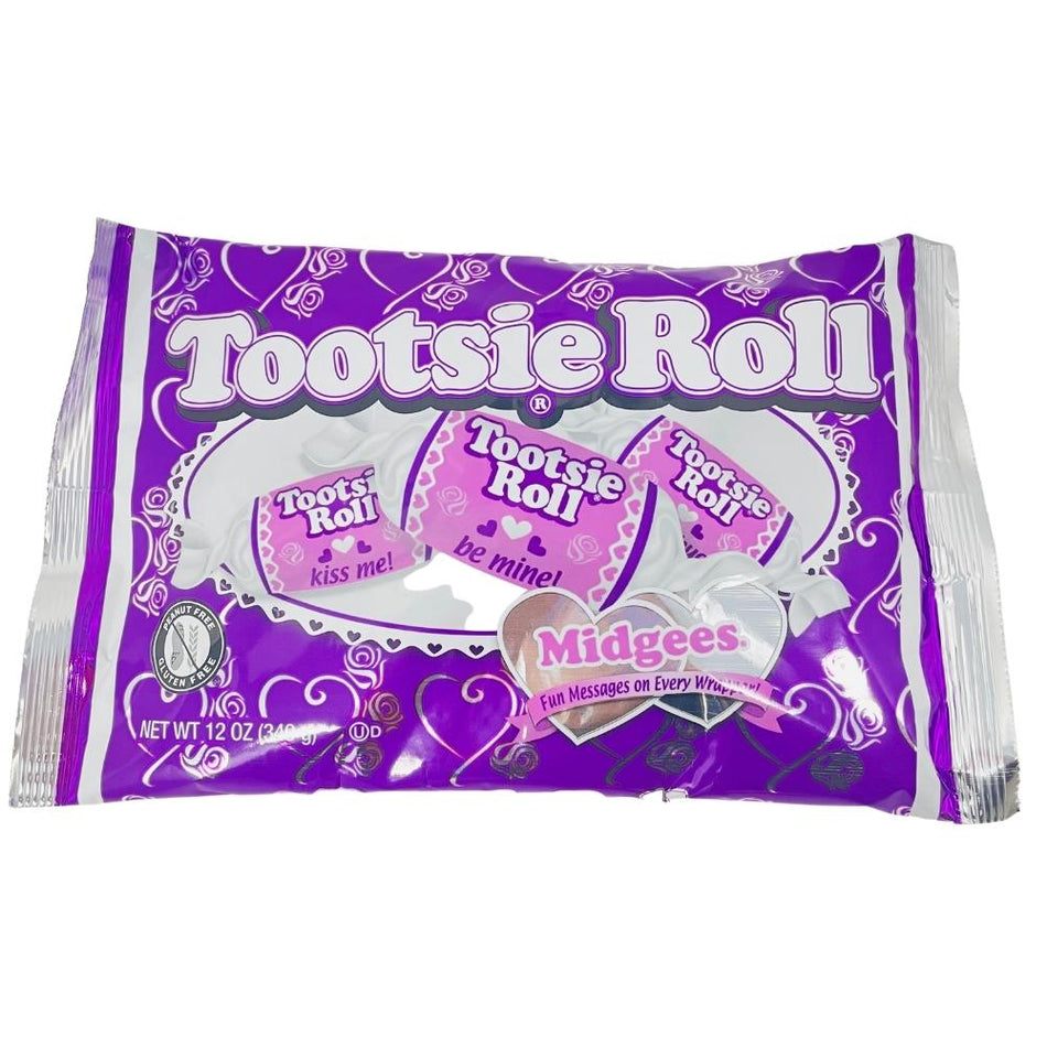 Valentines Tootsie Roll Valentine Midgees - 12oz