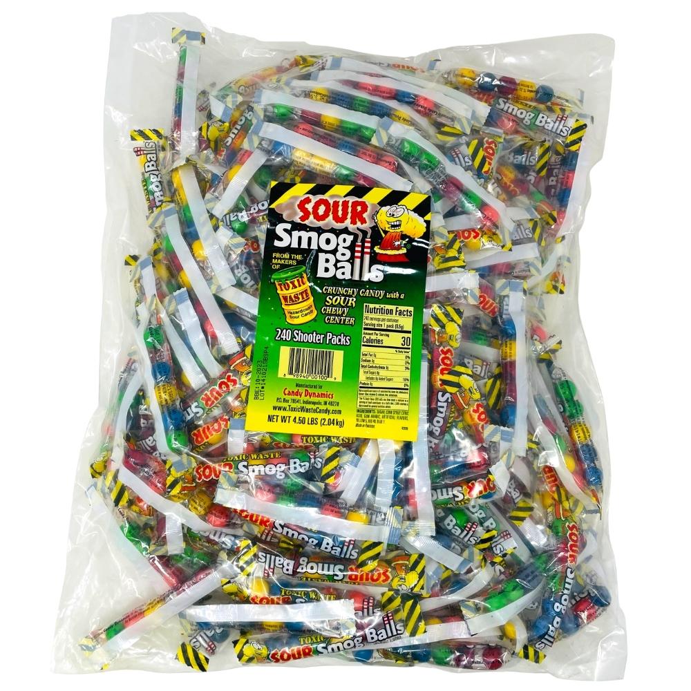 Toxic Waste Sour Smog Balls 240 Pieces 2kg CandyFunhouse Candy