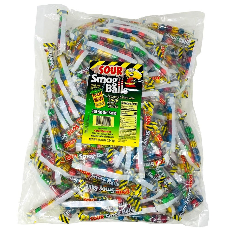 Toxic Waste Sour Smog Balls 240 Pieces - 2kg - Toxic Waste Sour Smog Balls - 240-piece bulk sour candy - Miniature sour candy explosions - Sour Smog Balls flavours - Zesty lime sour candy - Wild cherry sour treats - Bulk pack of sour candy - Sour candy for parties - Tangy candy assortment - Vibrant sour candy packaging - Toxic Waste - Sour Candy - Toxic Waste Candy - Toxic Waste Sour Candy - Bulk Candy