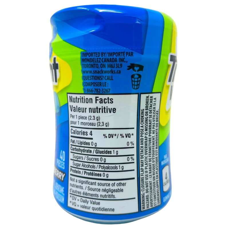 Trident Vibes Sour Peach Kids Blue Raspberry - Nutrition Facts - Sour Patch Kids Candy - Sour Patch Kids - Trident - Trident Gum - Chewing Gum