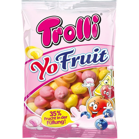 trolli german yo fruit yogurt fruit filled gummies 200g candy canada