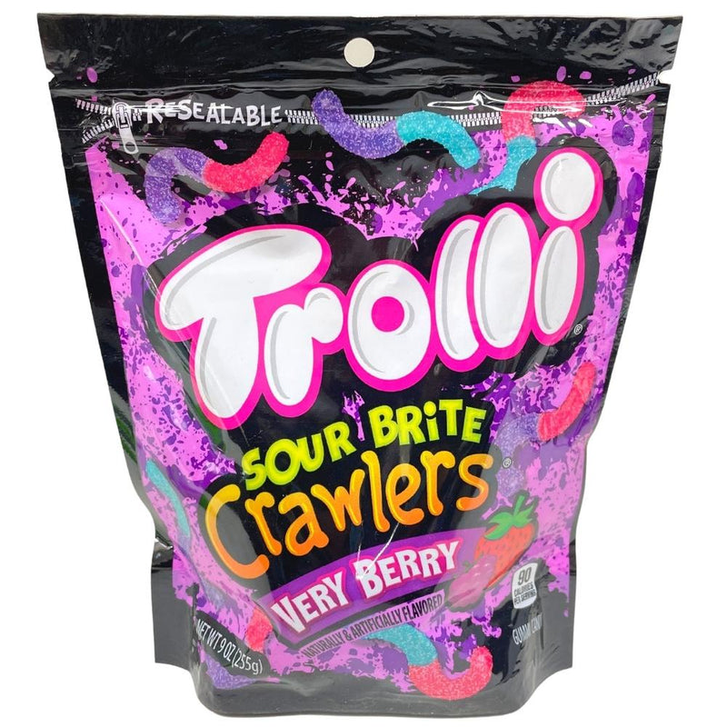 Trolli Sour Brite Crawlers Very Berry Resealable Bag - 9oz