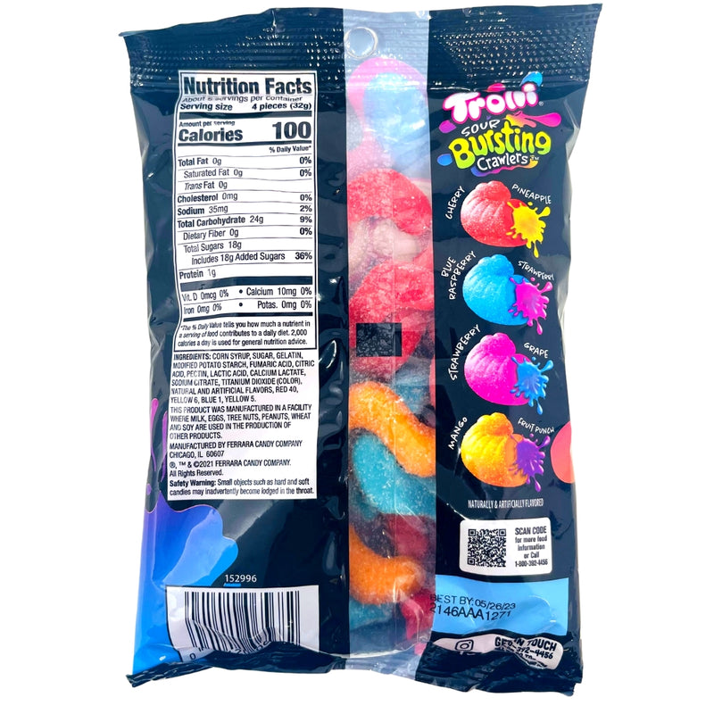 Trolli Sour Bursting Crawlers - 6.3oz - Nutritional Facts