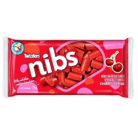 Twizzlers Nibs Cherry Candy Hersheys 85g - 1970s Colour_Red Era_1970s Licorice peanut-free