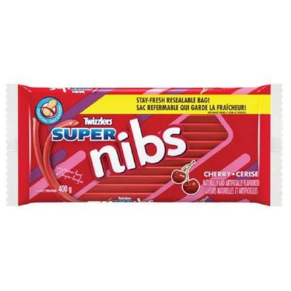 Twizzlers Super Cherry Nibs Candy 400g Hersheys 450g - 1970s Colour_Red Era_1970s Licorice peanut-free