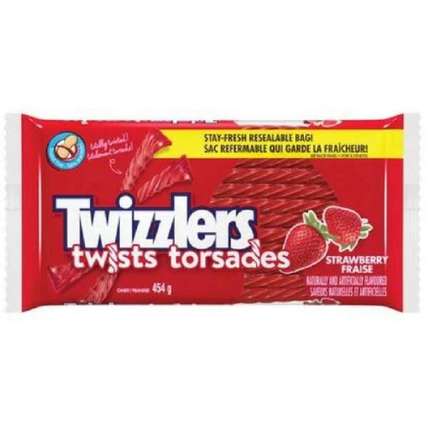 Twizzlers Twists Strawberry Candy Hersheys 500g - Canadian Canadian Candy Colour_Assorted licorice Low Fat