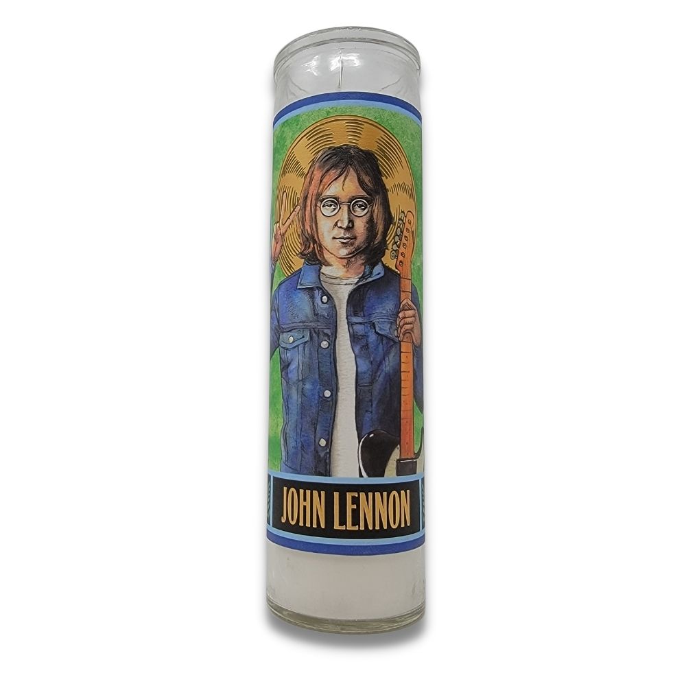 Unemployed Philosophers Guild John Lennon Secular Saint Candle Candy Funhouse Online Candy Shop
