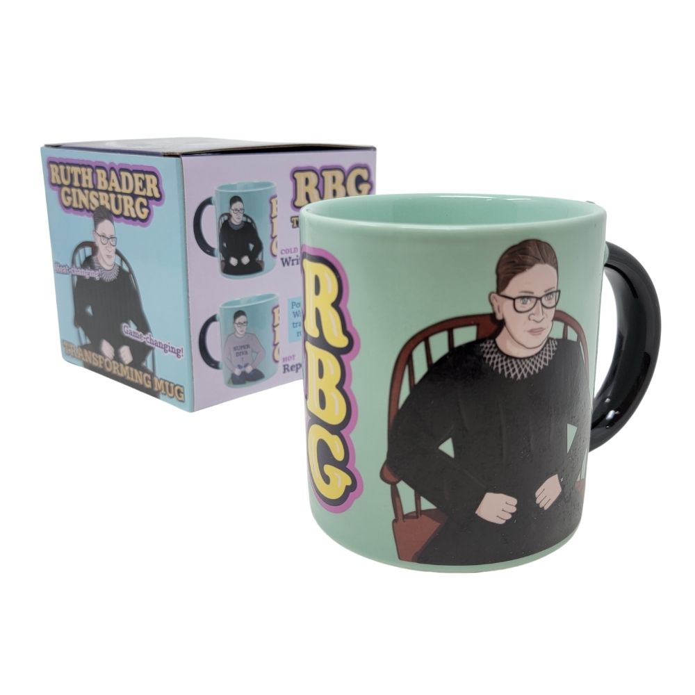 Unemployed Philosophers Guild Ruth Bader Ginsburg Transforming Mug Candy Funhouse Online Candy Shop