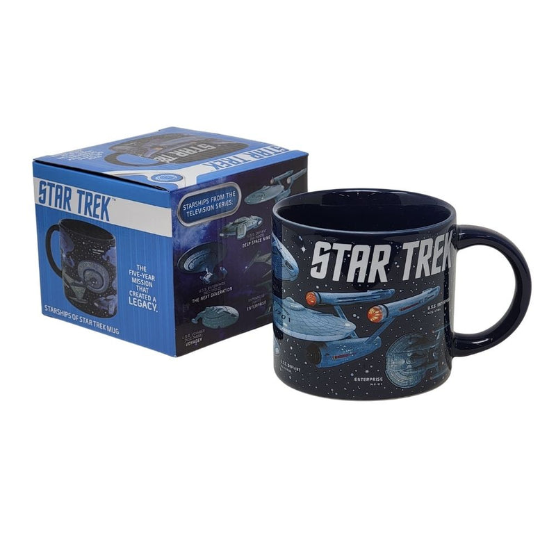 Unemployed Philosophers Guild Starships of Star Trek Mug Candy Funhouse Online Candy Shop