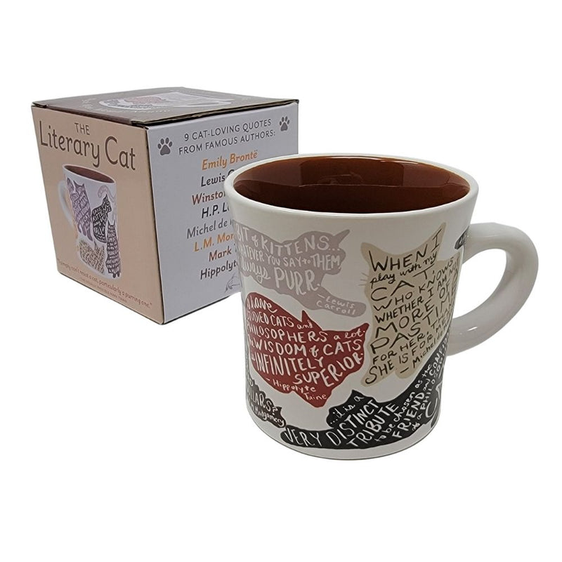 Unemployed Philosophers Guild The Literary Cat Mug Candy Funhouse Online Candy Shop