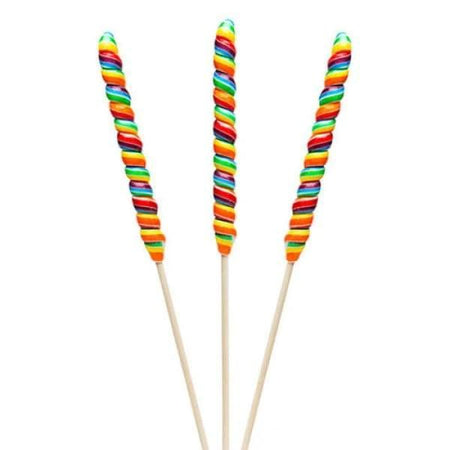 Unicorn Pops Rainbow Twist Lollipops-2.5 oz. Adams & Brooks Inc - 1990s candy Colour_Blue Era_1990s Individually Wrapped