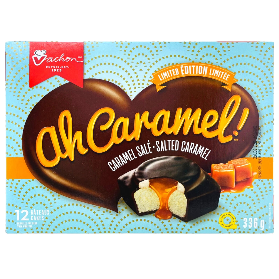 Vachon Ah Caramel Salted Caramel 12ct - 336g - Vachon - Snack - Canadian Candy - Canadian Snack - Vachon Candy