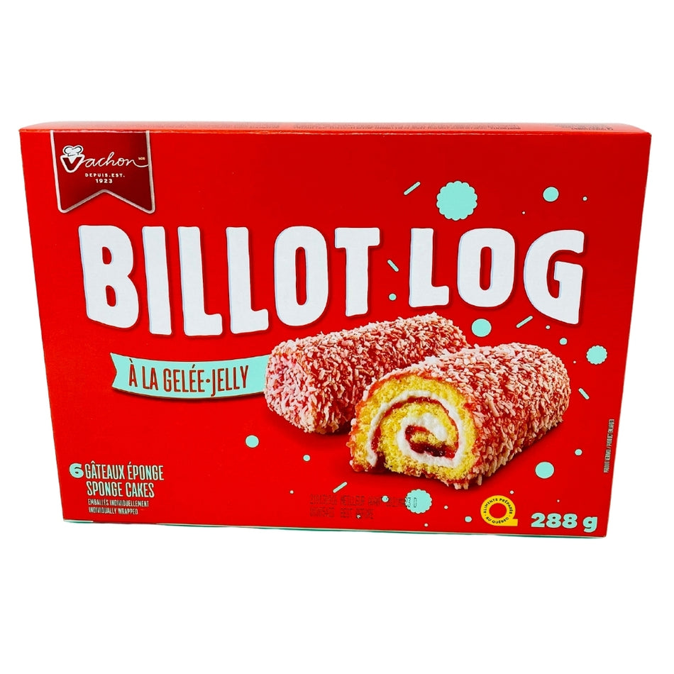 Vachon Jelly Billot Log Single Sponge Cake 6 Pack - 288g