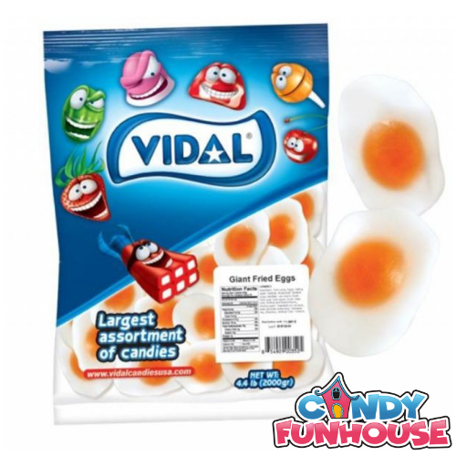 Vidal Giant Fried Eggs Gummy Candies-Bulk Candy Canada