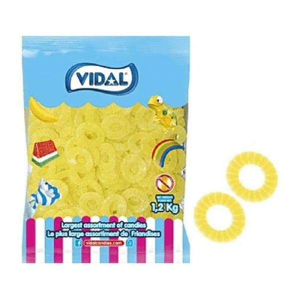 Vidal Pineapple Slices Gummies Vidal 1.4kg - 1960s Bulk Candy Buffet Colour_Yellow Era_1960s