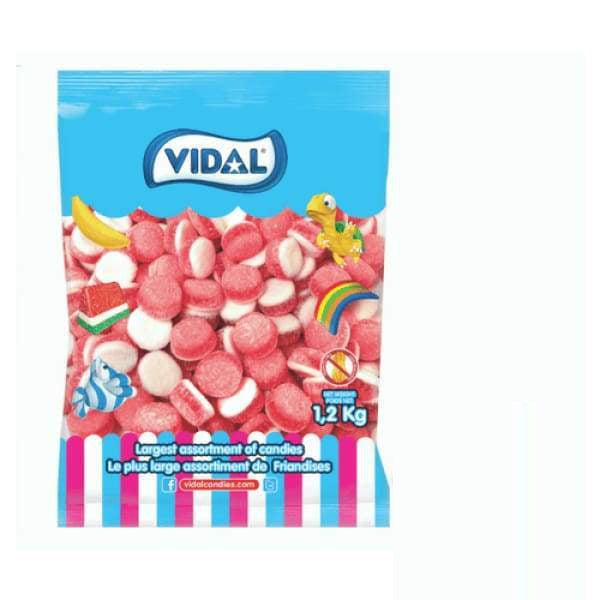 Vidal Strawberry Sweet Cakes Vidal 1.4kg - 1960s Bulk Candy Buffet Colour_Pink Era_1960s