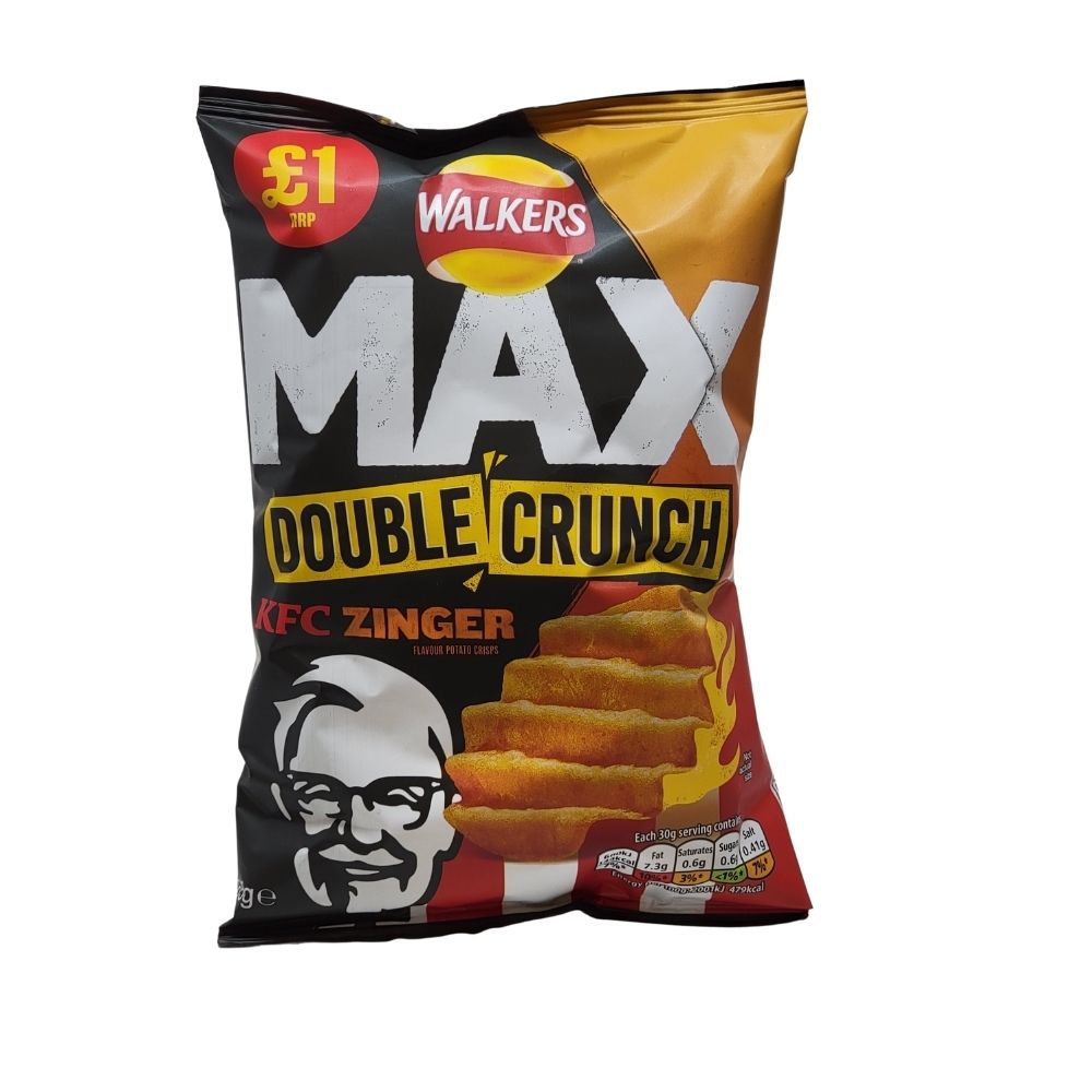 Walkers Max Double Crunch KFC Zinger - 65g Candy Funhouse Online Candy Shop