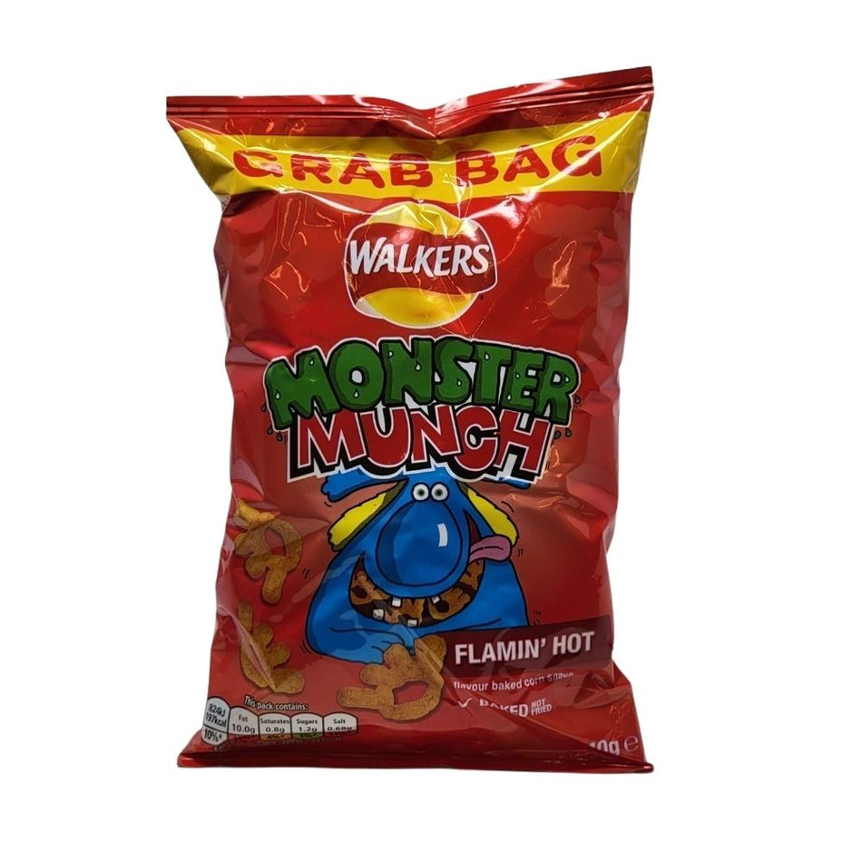 Walkers Monster Munch Flamin' Hot - 40g | Candy Funhouse Online candy shop - Snack - Chips - British Snack - British Chips - Spicy Snack - Spicy Chips