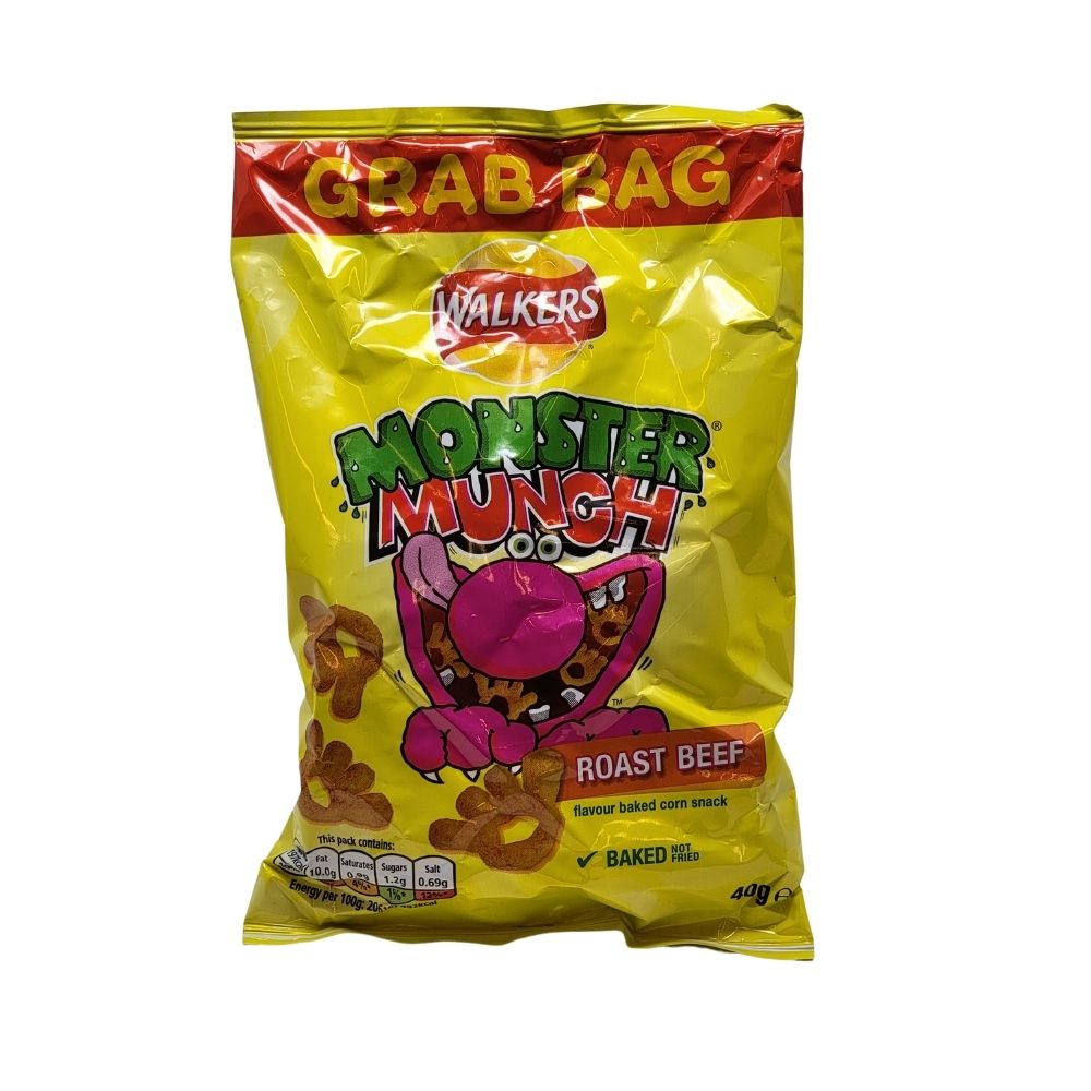 Walkers Monster Munch Roast Beef - 40g Candy Funhouse Online Candy Shop
