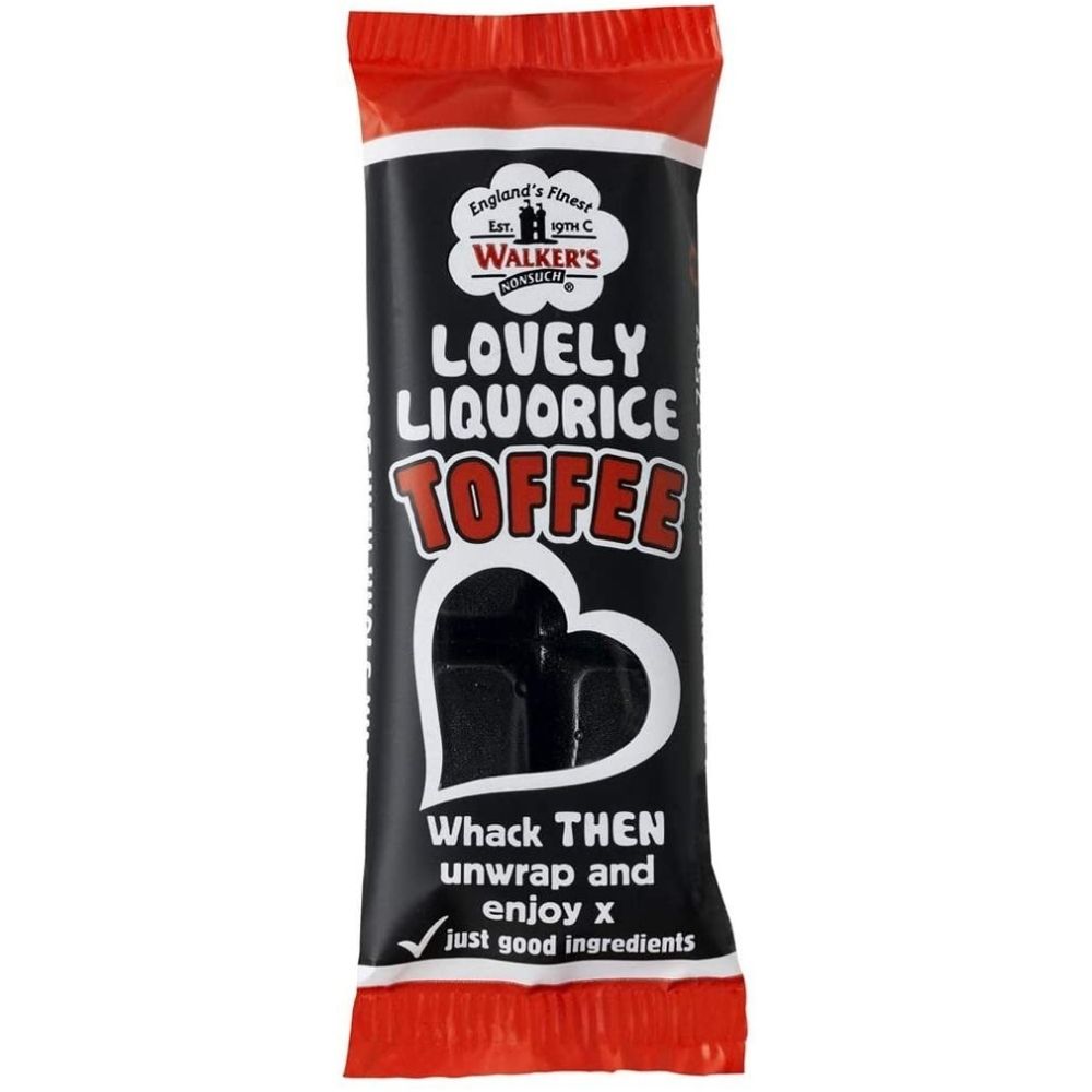 Walker's Nonsuch Lovely Liquorice Toffee Bar 50g Candy Funhouse Online Candy Shop