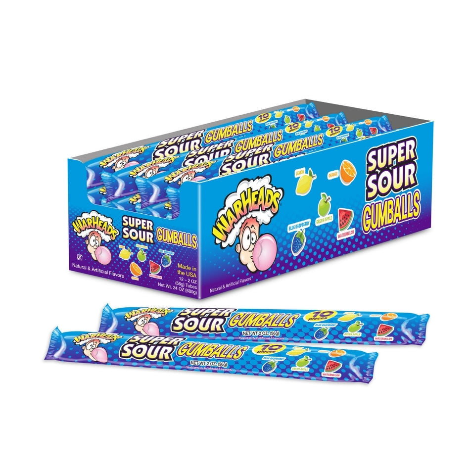 Warheads Super Sour 10-Gumballs - 2oz