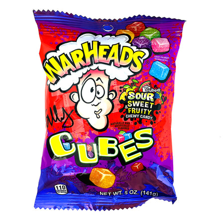 Warheads Sour Sweet & Fruity Chewy Cubes - 5 oz Candy Funhouse Online Candy Shop