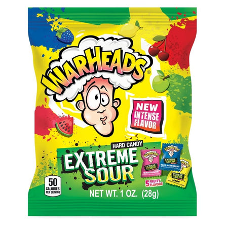 Warheads Extreme Sour Hard Candy Assorted - 1oz