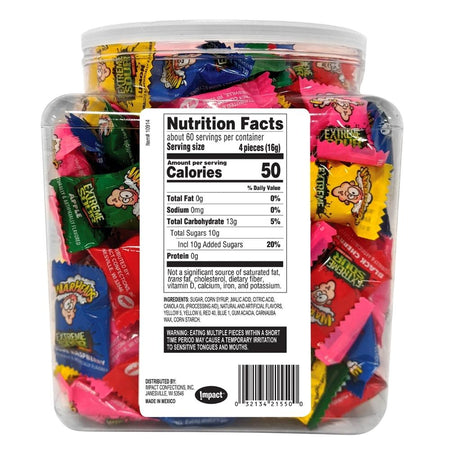 Warheads Extreme Sour Hard Candy Tub